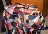 Crazy quilt from Doleta Chapru's family